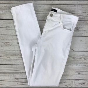 J Brand white skinny jeans